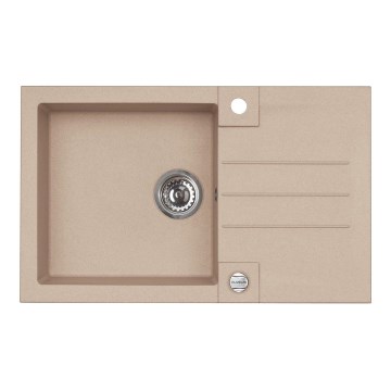 ALVEUS 1090946 - Fregadero de cocina ROCK 78x48 cm granito/beige