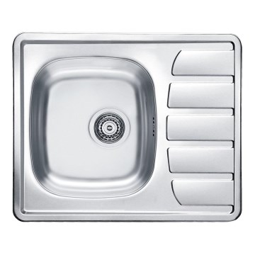 ALVEUS 1098940 - Fregadero de cocina ZOOM 61,5x50 cm satin, para montaje superior