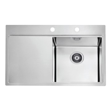 ALVEUS 1103651 - Fregadero de cocina PURE 79x52,5 cm satin, derecho