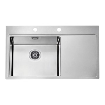 ALVEUS 1103652 - Fregadero de cocina PURE 86x52,5 cm satin, izquierda