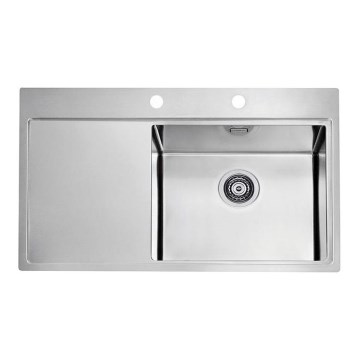 ALVEUS 1103653 - Fregadero de cocina PURE 86x52,5 cm satin, derecho