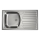 ALVEUS 1136534 - Fregadero de cocina BASIC 78x43,5 cm acero inoxidable/satinado, desagüe pequeño