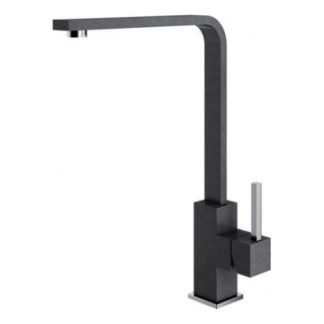 ALVEUS 1136742 - Grifo de fregadero AFRA 32,3 cm granito/negro