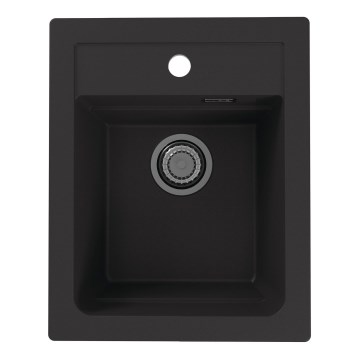 ALVEUS 1139771 - Fregadero de cocina ATROX 50x40 cm granito/negro