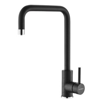 ALVEUS 1139812 - Grifo de fregadero DUAL 37 cm granito/negro
