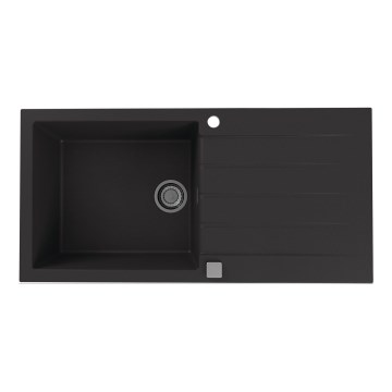 ALVEUS 1140598 - Fregadero de cocina CADIT 100x50 cm granito/negro