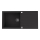 ALVEUS 1140598 - Fregadero de cocina CADIT 100x50 cm granito/negro
