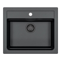 ALVEUS 1148162 - Fregadero de cocina ATROX 59x50 cm granito/negro