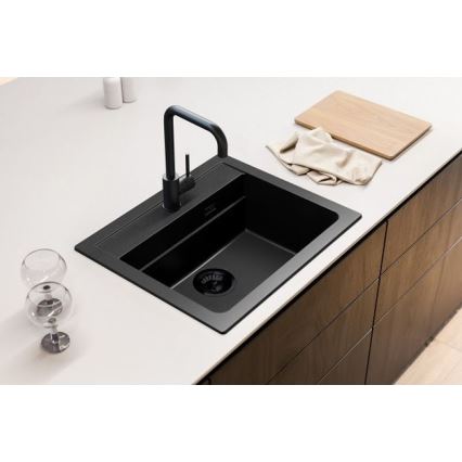 ALVEUS 1148162 - Fregadero de cocina ATROX 59x50 cm granito/negro