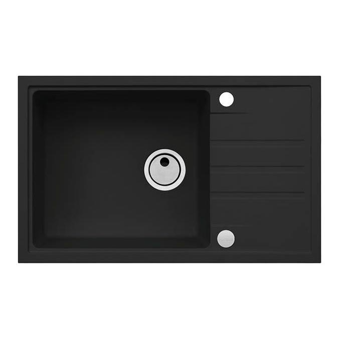 ALVEUS 1149117 - Fregadero de cocina INTERMEZZO 78x48 cm granito/negro