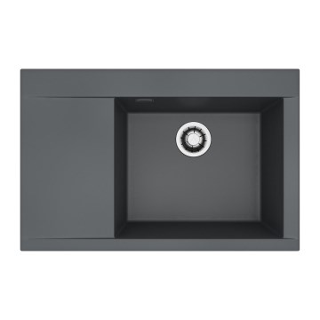ALVEUS 1149502 - Fregadero de cocina PURE 79 x 51,5 cm granito/antracita