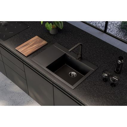 ALVEUS 1149502 - Fregadero de cocina PURE 79 x 51,5 cm granito/antracita