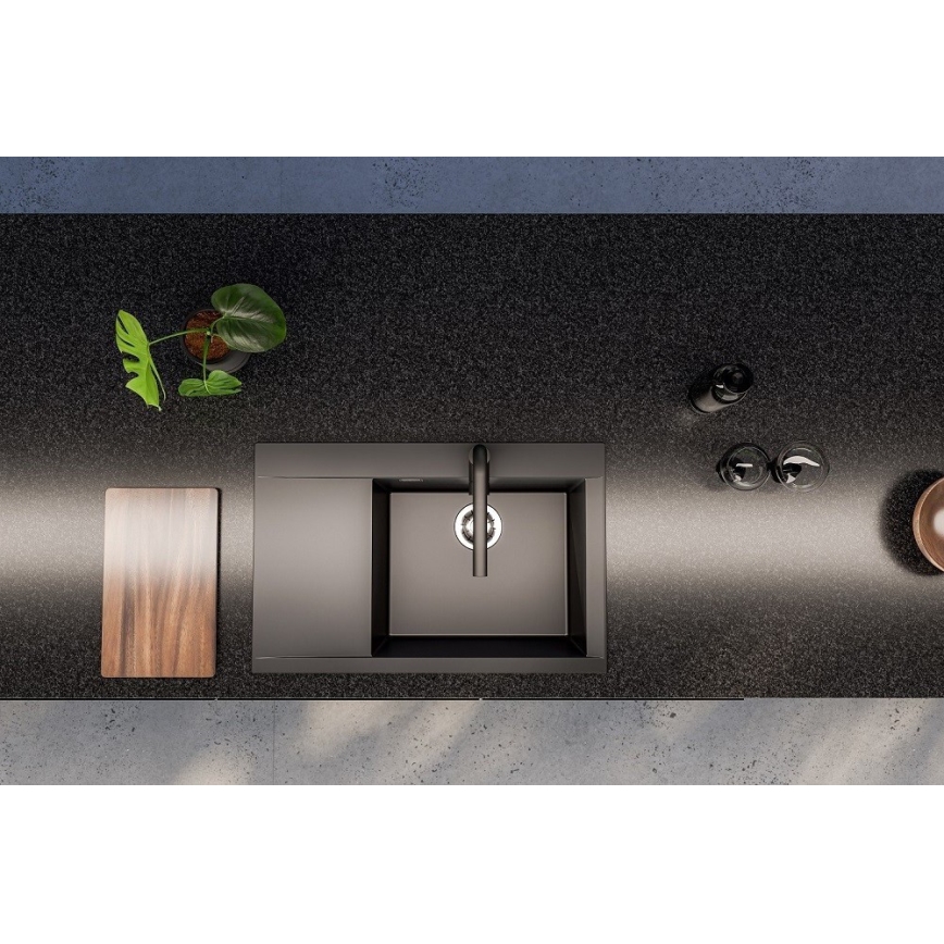 ALVEUS 1149503 - Fregadero de cocina PURE 79x51,5 cm granito/negro