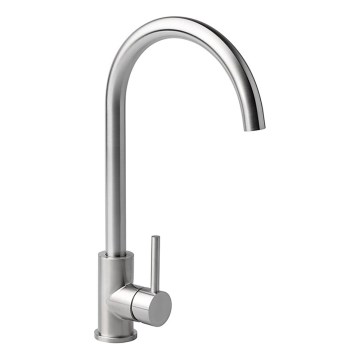 ALVEUS ES3508AE - Grifo para fregadero VIOLA 36,7 cm, acero inoxidable cepillado
