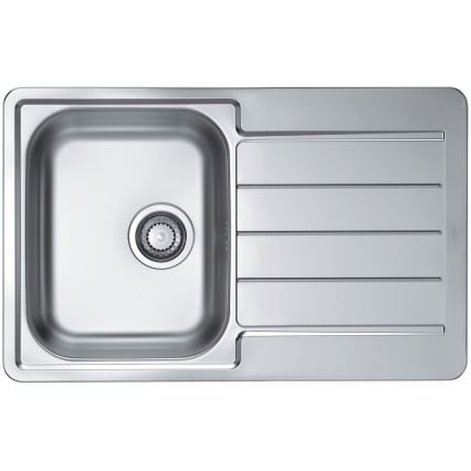 ALVEUS SET0026 - Fregadero de cocina LINE 79x50 cm + grifo de cocina TONIA 29,5 cm cromo satinado/brillante