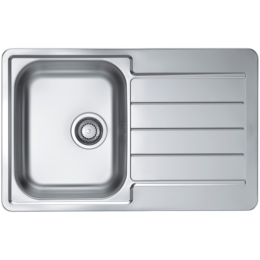 ALVEUS SET0026 - Fregadero de cocina LINE 79x50 cm + grifo de cocina TONIA 29,5 cm cromo satinado/brillante