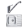 ALVEUS SETA265 - Fregadero de cocina ZOOM 61,5x50 cm + grifo para fregadero RIVIERA 14,8 cm satinado/cromo brillante