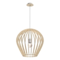 Amplex - Lámpara colgante con cable 1xE27/20W/230V beige