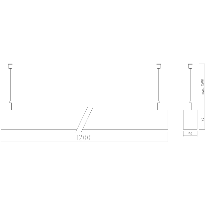 APLED - Lámpara de araña LED de cable LOOK LED/46W/230V 4000K 120 cm plata