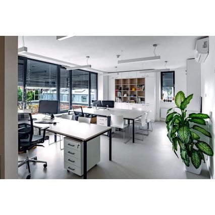APLED - Lámpara de araña LED de cable LOOK LED/58W/230V 4000K 150 cm plata