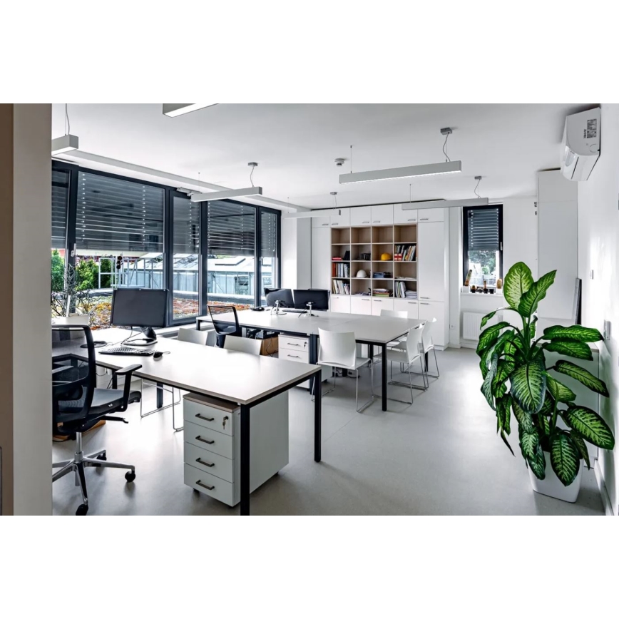 APLED - Lámpara de araña LED de cable LOOK LED/58W/230V 4000K 150 cm plata