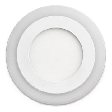 APLED - Lámpara empotrable de baño LED RONDO DUO LED/4W + LED/12W/230V IP41 3000/4000K diá. 19,5 cm blanco
