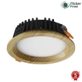 APLED - Lámpara empotrable LED RONDO WOODLINE LED/6W/230V 4000K diá. 15 cm pino madera maciza