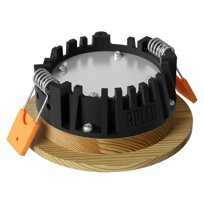 APLED - Lámpara empotrable LED RONDO WOODLINE LED/3W/230V 3000K diá. 9 cm pino madera maciza