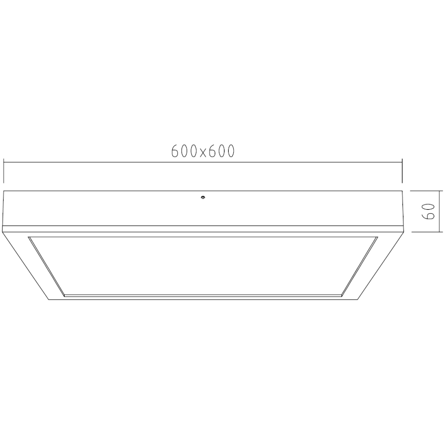 APLED - Panel LED de superficie QUADRA LED/42W/230V roble