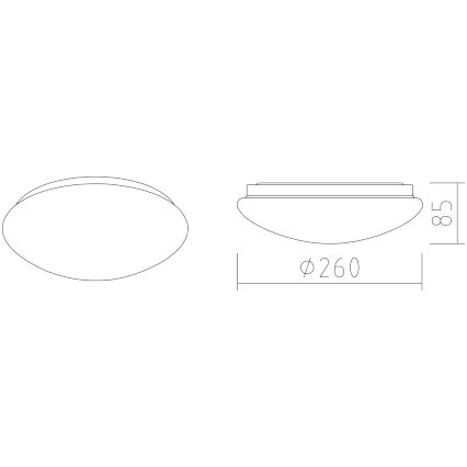 APLED - Plafón LED LENS P TRICOLOR LED/12W/230V IP41 2700 - 6500K 825lm