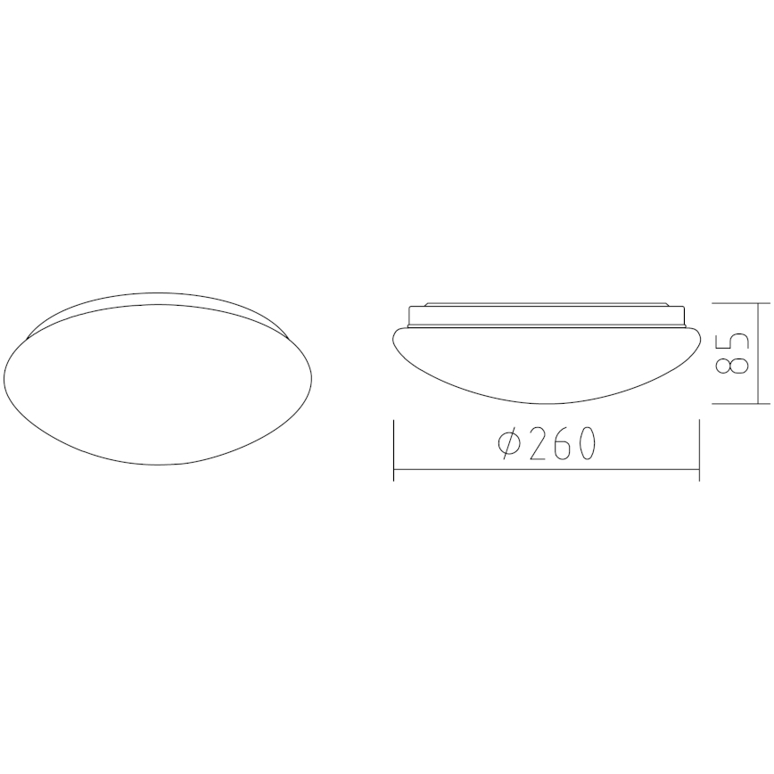 APLED - Plafón LED LENS P TRICOLOR LED/12W/230V IP41 2700 - 6500K 825lm