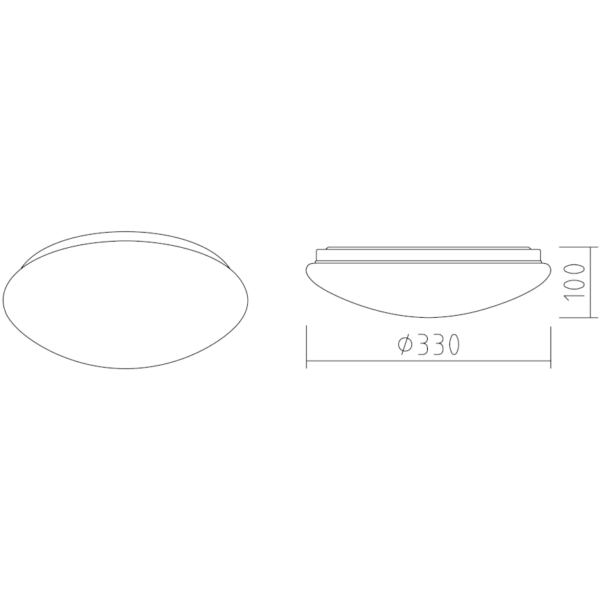 APLED - Plafón LED LENS P TRICOLOR LED/18W/230V IP41 2700 - 6500K 1210lm