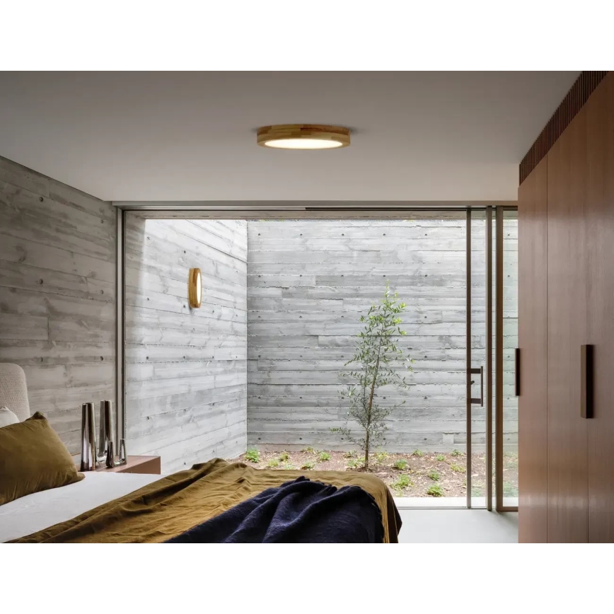 APLED - Plafón LED RONDO LED/24W/230V diámetro 30 cm roble