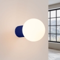 Aplique de baño HALO 1xG9/8W/230V diá. 12 cm IP44 azul