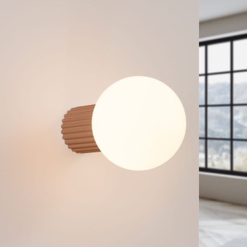 Aplique de baño HALO 1xG9/8W/230V diá. 12 cm IP44 marrón
