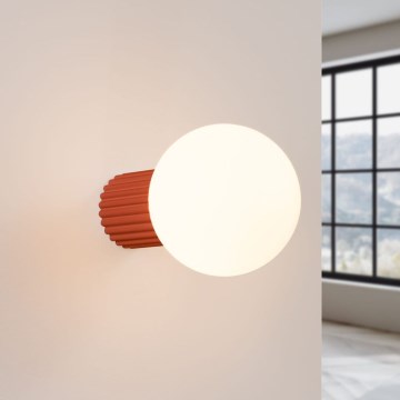 Aplique de baño HALO 1xG9/8W/230V diá. 12 cm IP44 naranja
