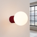 Aplique de baño HALO 1xG9/8W/230V diá. 12 cm IP44 rojo