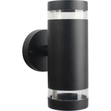 Aplique de exterior RINO 2xGU10/12W/230V IP54 negro