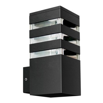 Aplique de exterior TEKSAS 1xE27/12W/230V IP44 antracita
