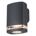 Aplique de exterior ZEVI 1xGU10/10W/230V IP54 antracita