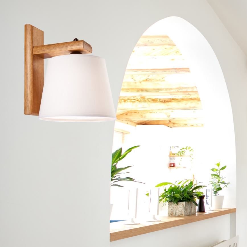 Aplique de pared AIDA 1xE27/60W/230V roble