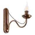 Aplique de pared ANTON 1xE14/60W/230V, acabado bronce