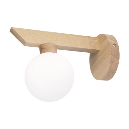 Aplique de pared ANTONIO 1xG9/5W/230V roble/blanco