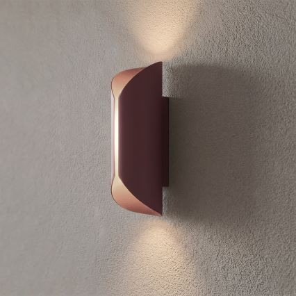 Aplique de pared BARBOS 2xG9/8W/230V burdeos