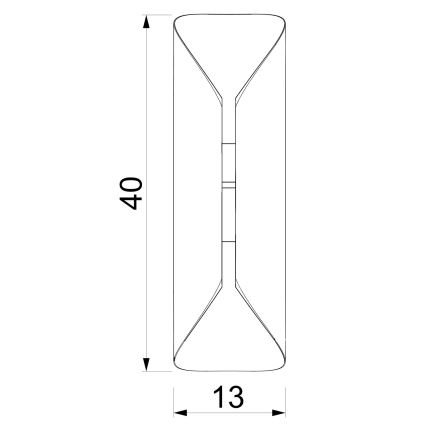 Aplique de pared BARBOS 2xG9/8W/230V burdeos