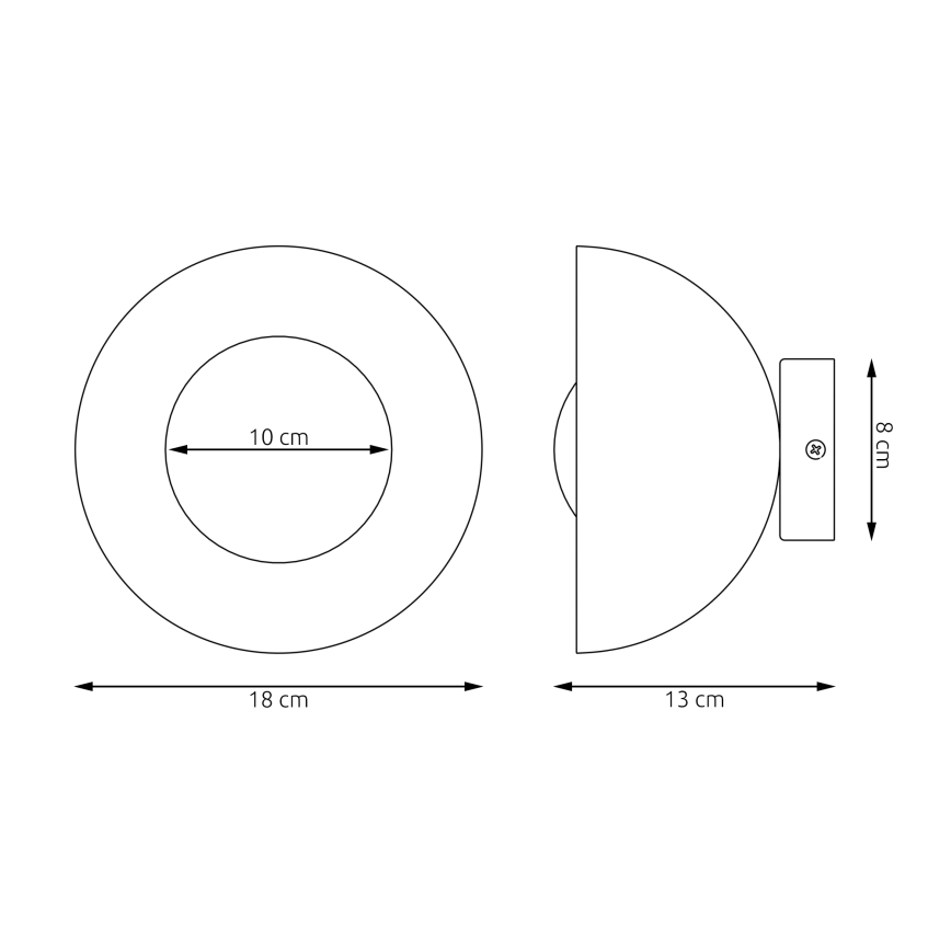 Aplique de pared BIBI 1xG9/8W/230V gris