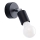 Aplique de pared con foco FORNES 1xE27/60W/230V negro