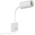 Aplique de pared con USB PUNTO 1xGU10/9W/230V blanco