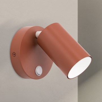 Aplique de pared direccional PENN 1xGU10/13W/230V color ladrillo