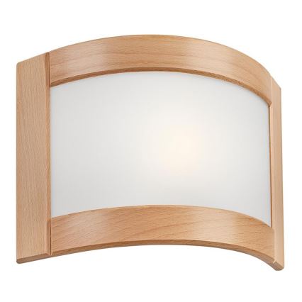 Aplique de pared ELODIE 1xE27/60W/230V haya